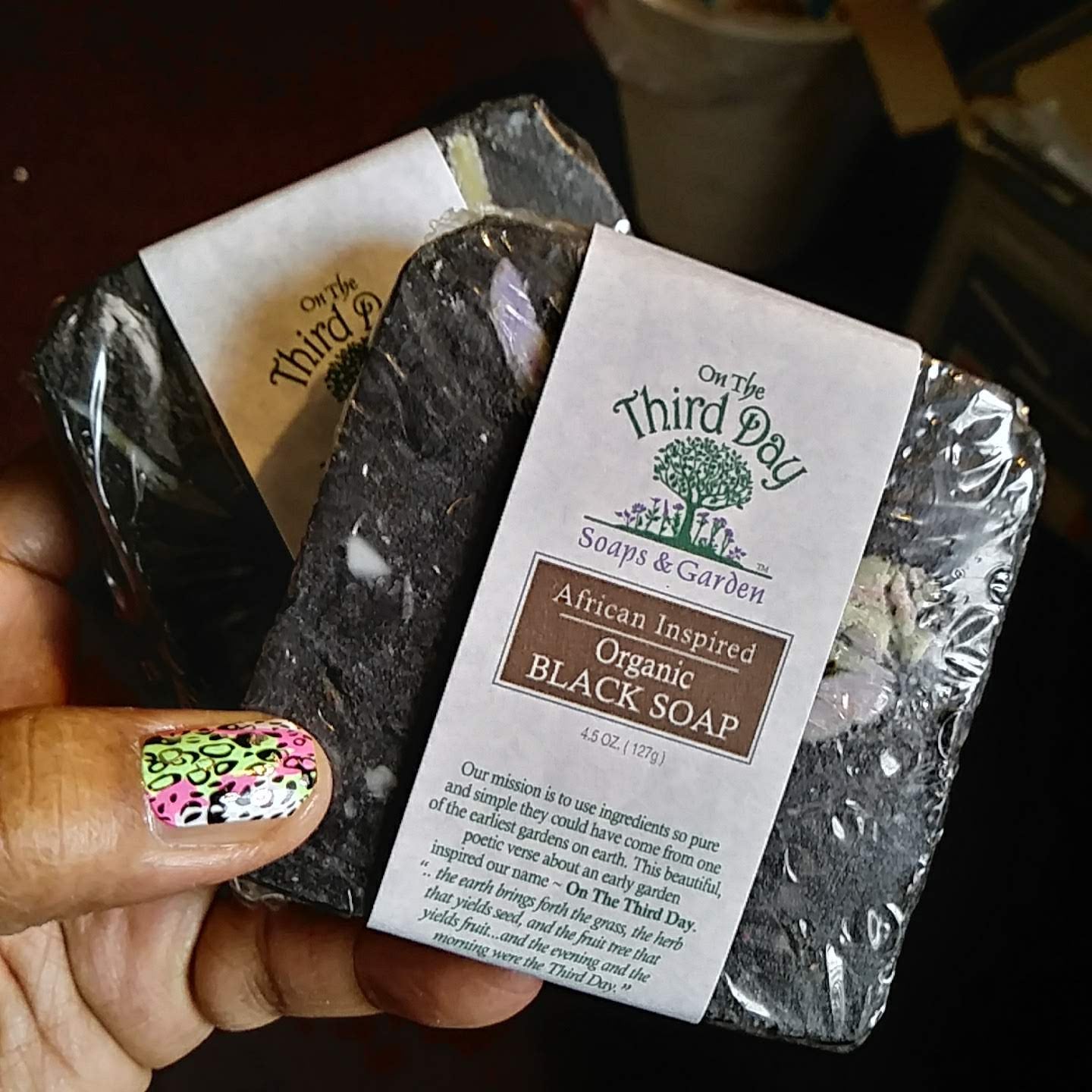 African inspired Black Soap