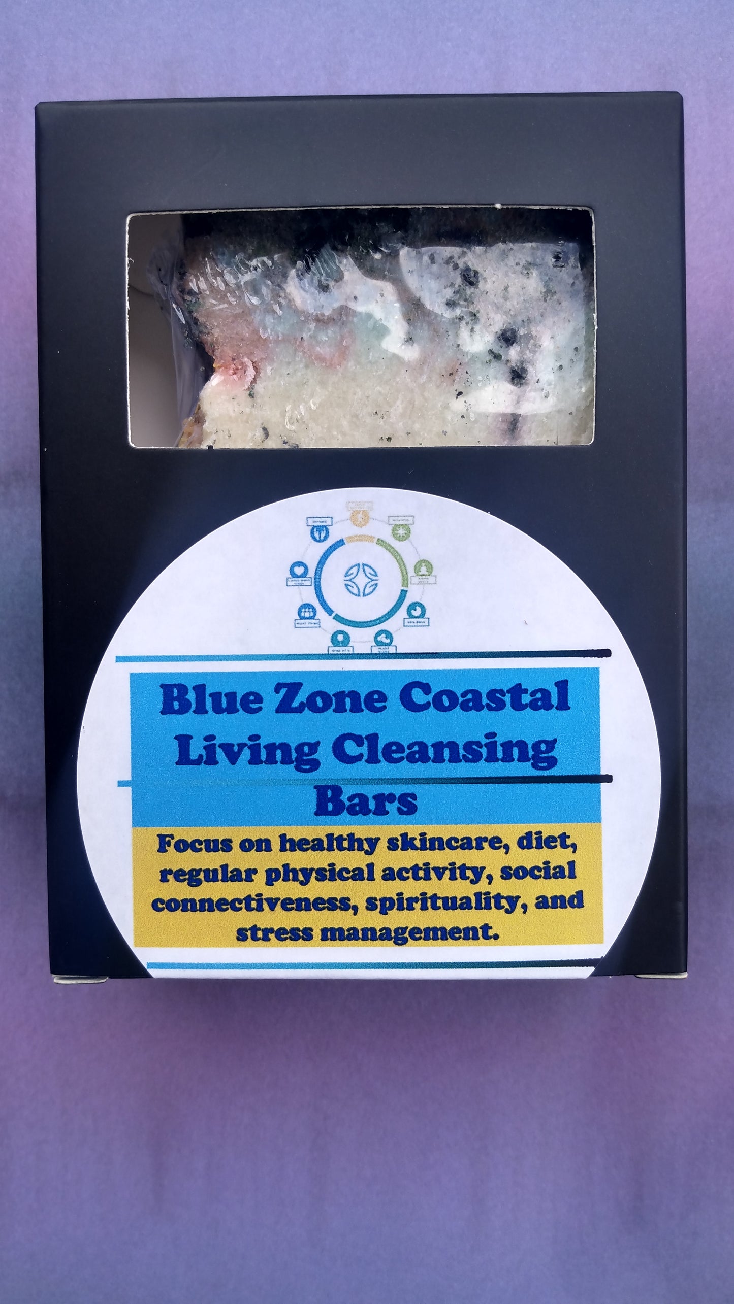 Blue Zone Living " Blue Tide Bliss" Cleansing Soap Bar
