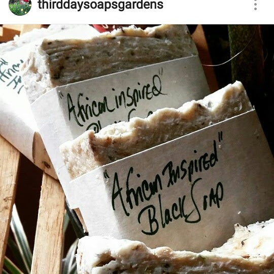 African inspired Black Soap