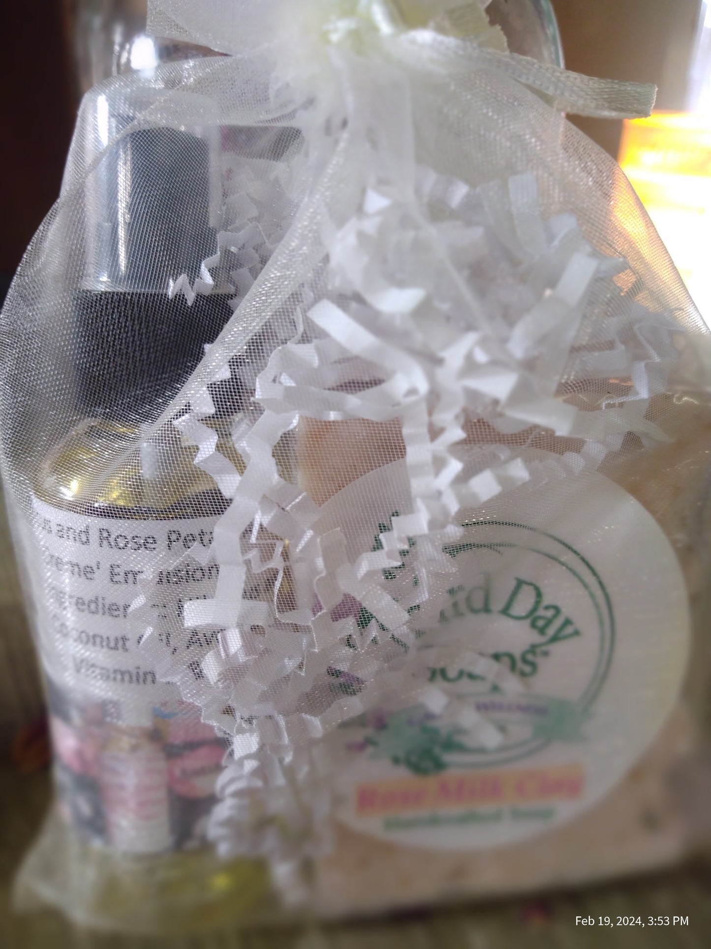 Rose' Blush Garden Handmade Soap and Body Oil moisturize set.