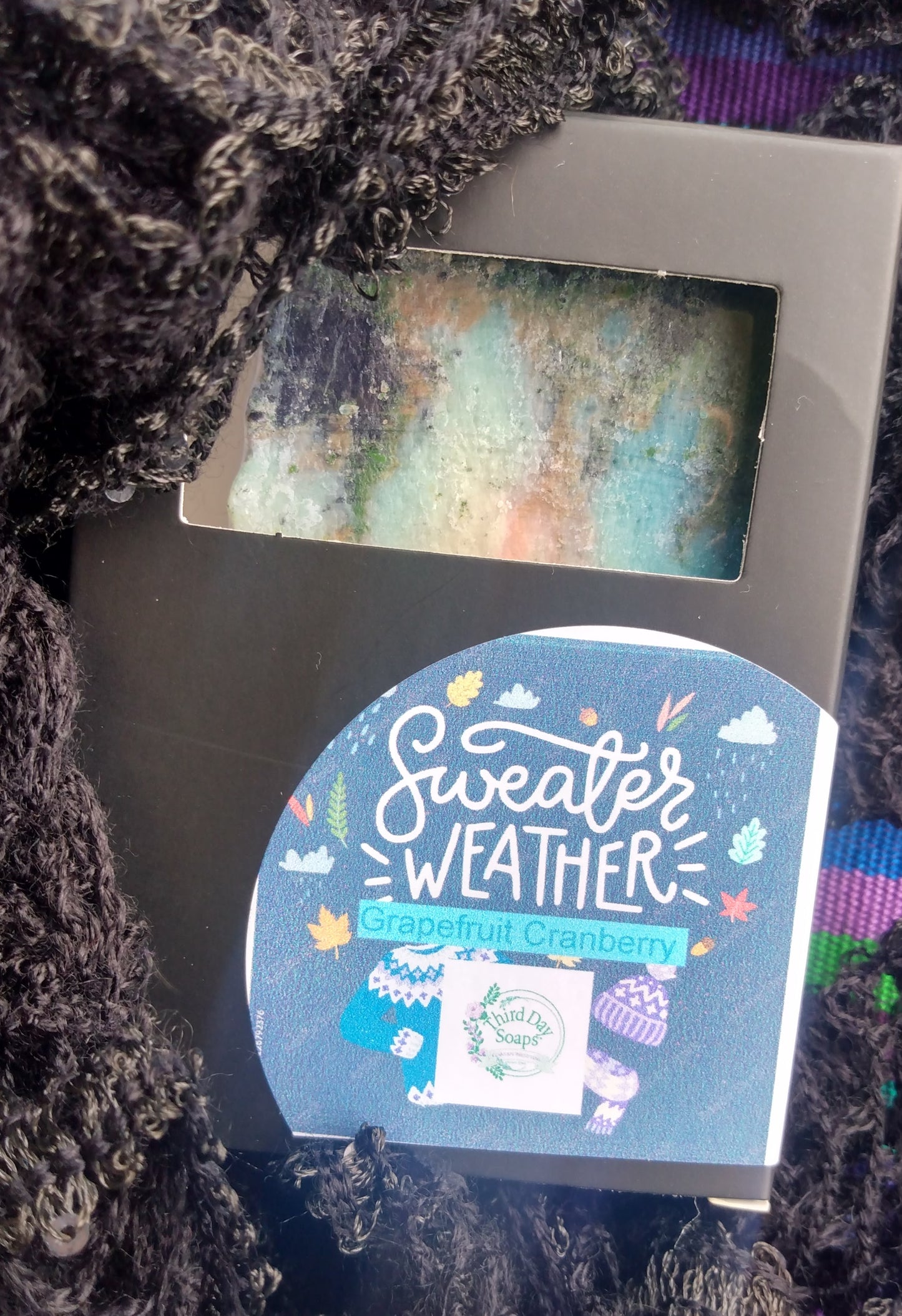Sweater Weather "Cozy Knit Spice" Handmade Soap Bar