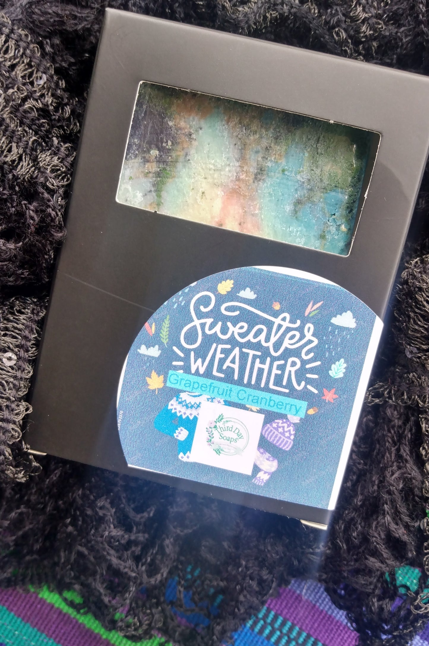 Sweater Weather "Cozy Knit Spice" Handmade Soap Bar