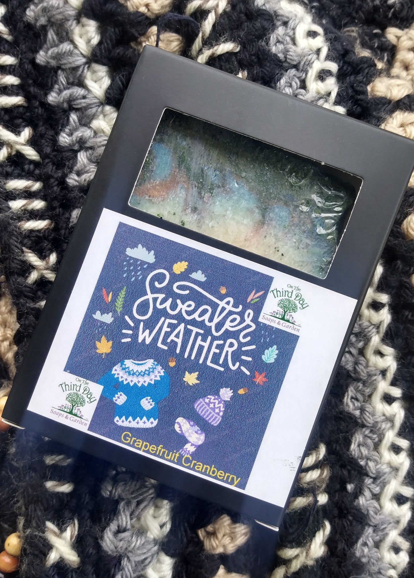 Sweater Weather "Cozy Knit Spice" Handmade Soap Bar