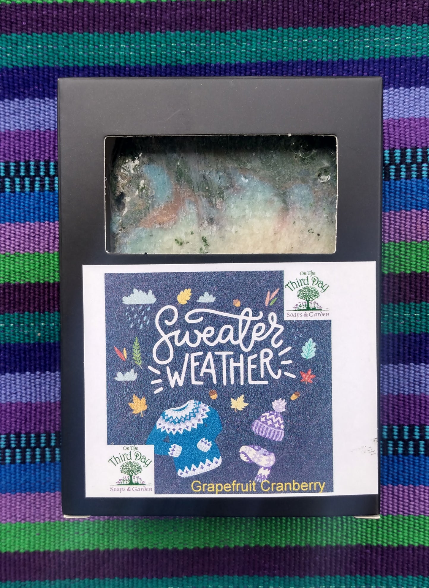 Sweater Weather "Cozy Knit Spice" Handmade Soap Bar