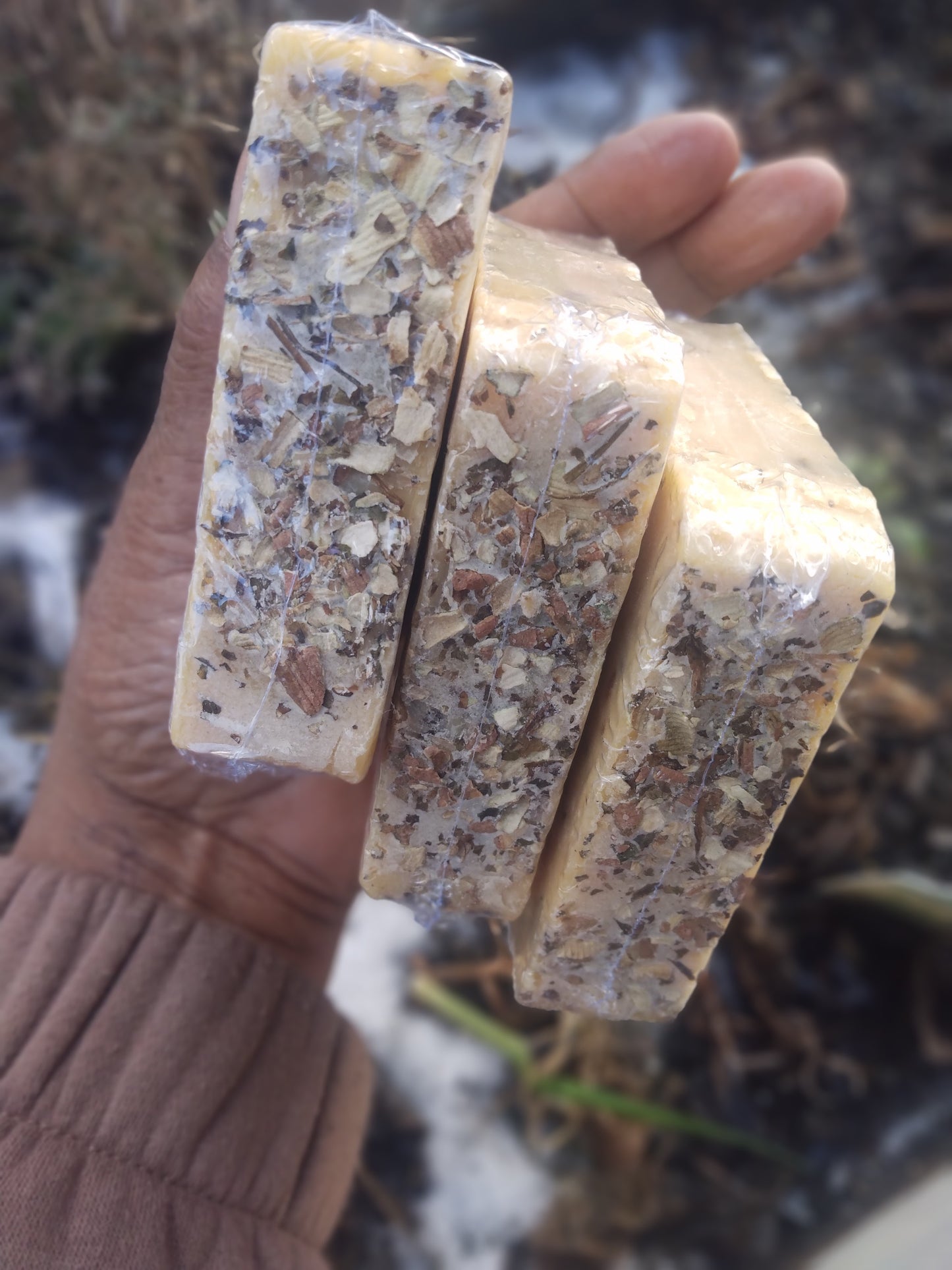 Sweet Potato Leaf Soap Bar