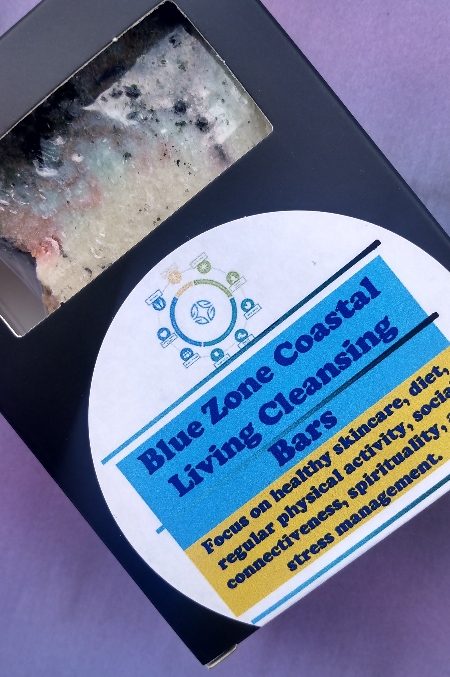Blue Zone Living " Blue Tide Bliss" Cleansing Soap Bar