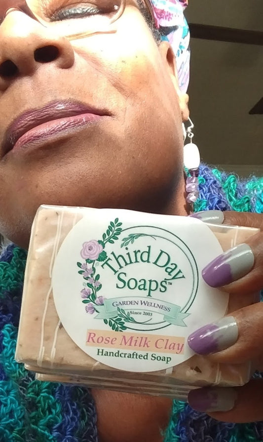 Rose Milk Clay Soap Complexion Body Bar