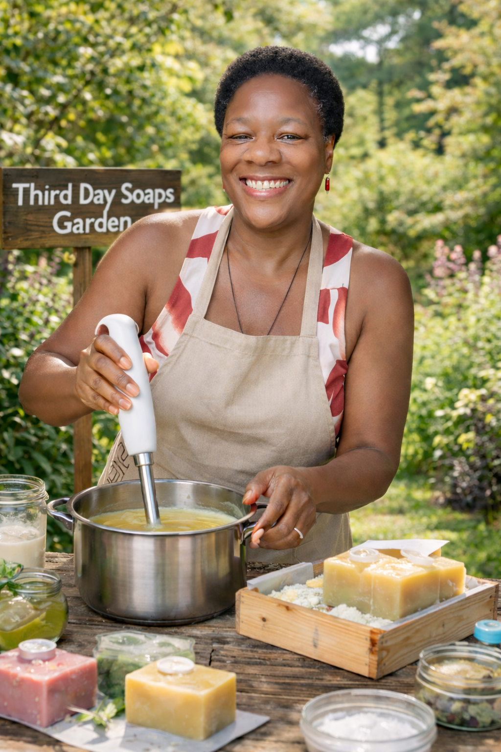 Artisan handmade 4 pack gift set. Carrot complexion, Tomato Garden Heirloom,  Okra zath, and luminous Lemon soap bars.