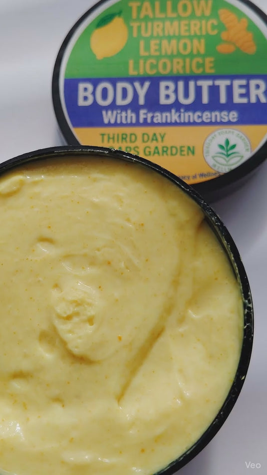 Tallow Turmeric Lemon Body Butter